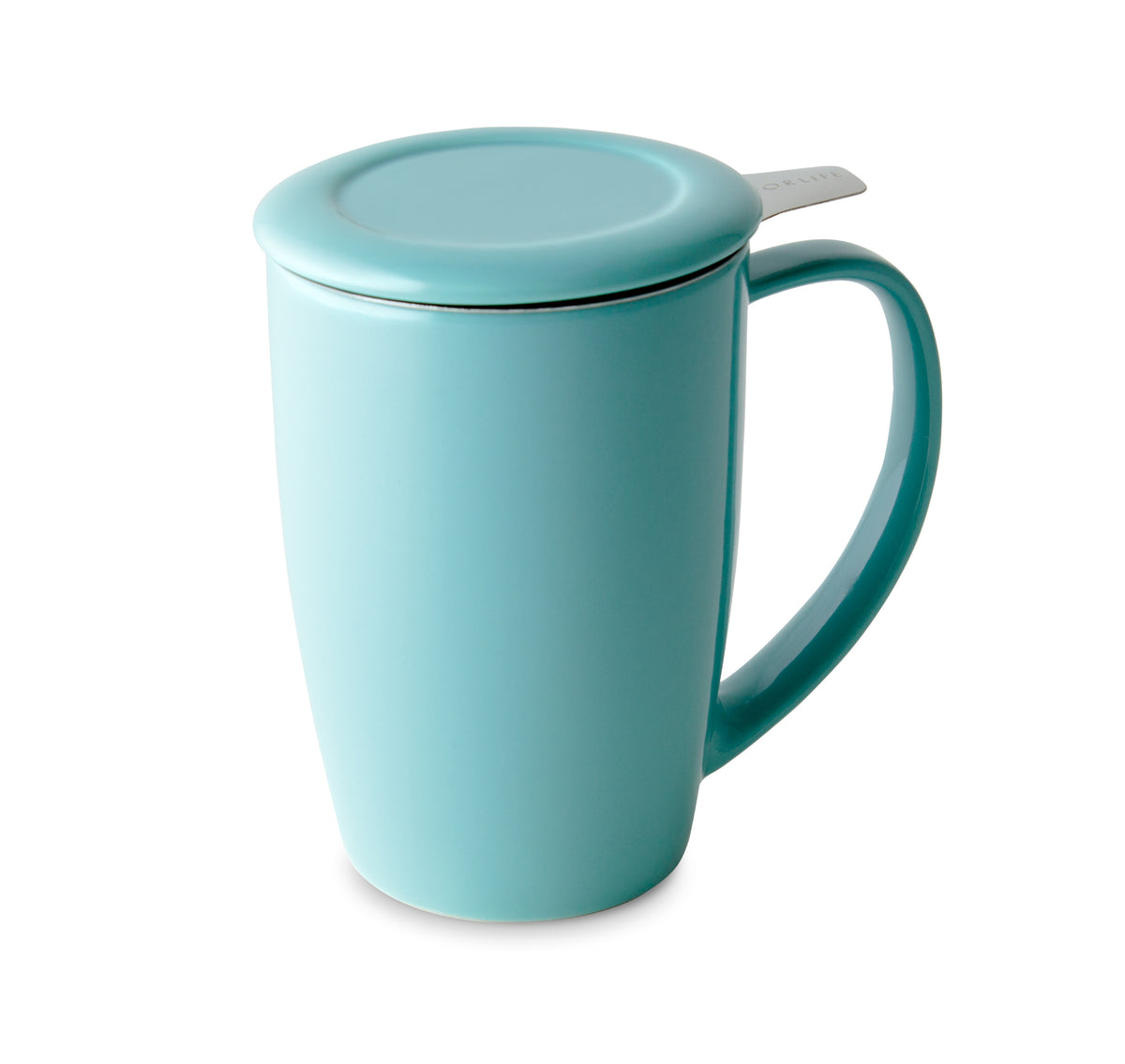 Curve Tall Tea Mug with Infuser & Lid (various colors) - Indigo Tea Co.