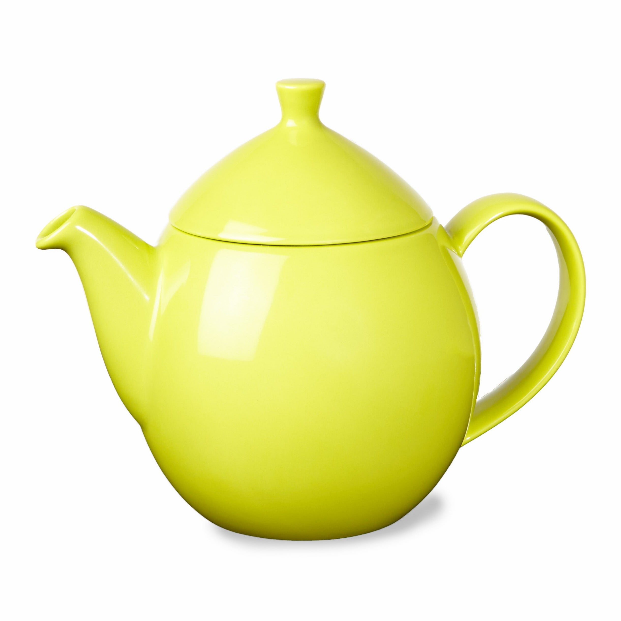 New Dew Teapot with Basket Infuser 14oz  Glossy Colors