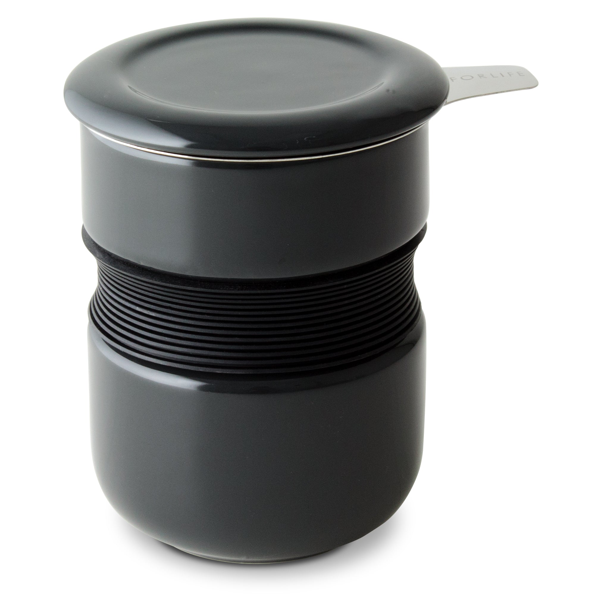 Curve Asian Style Tea Cupwith Infuser & Lid 12 oz. – FORLIFE Design