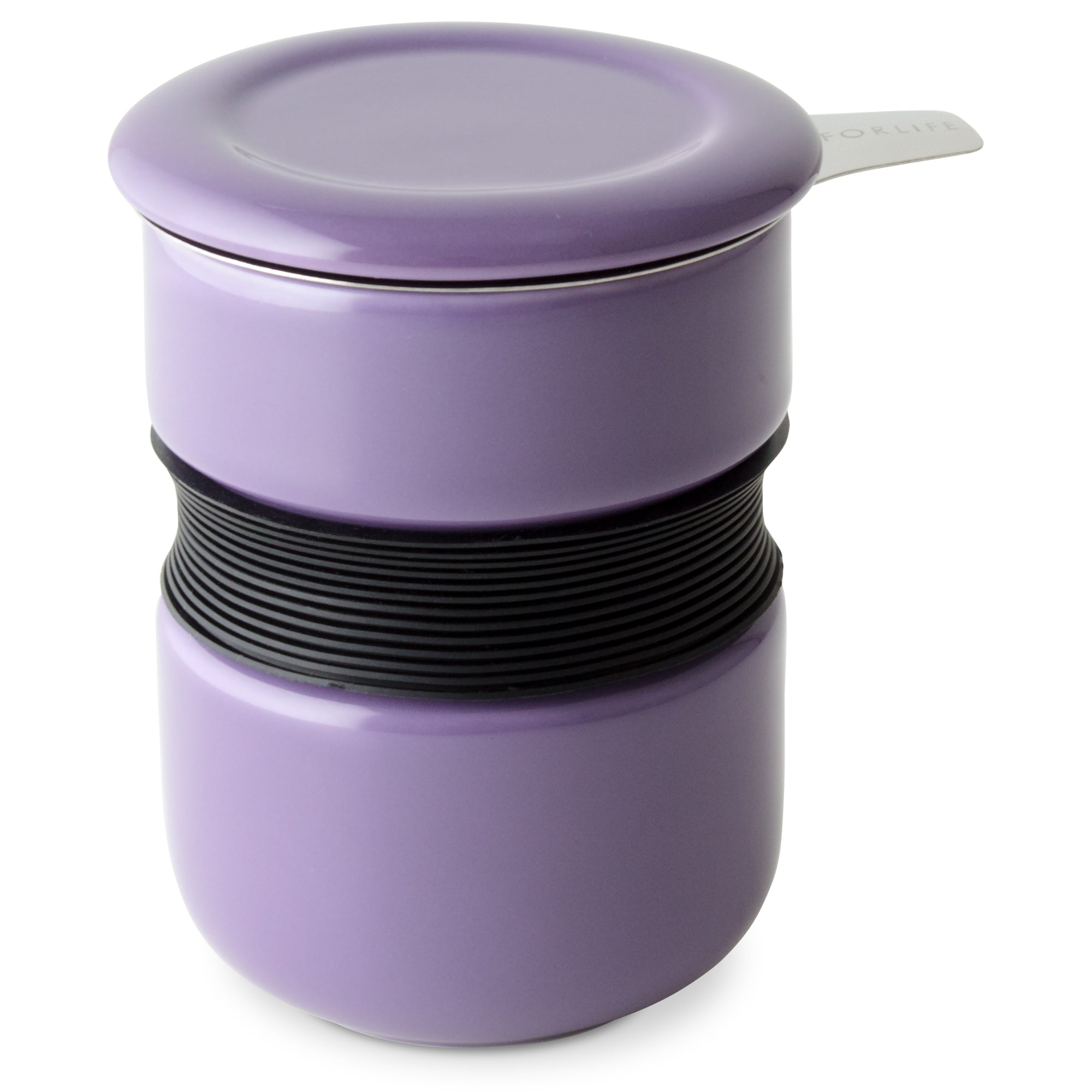 Curve Asian Style Tea Cup<br>with Infuser & Lid 12 oz.