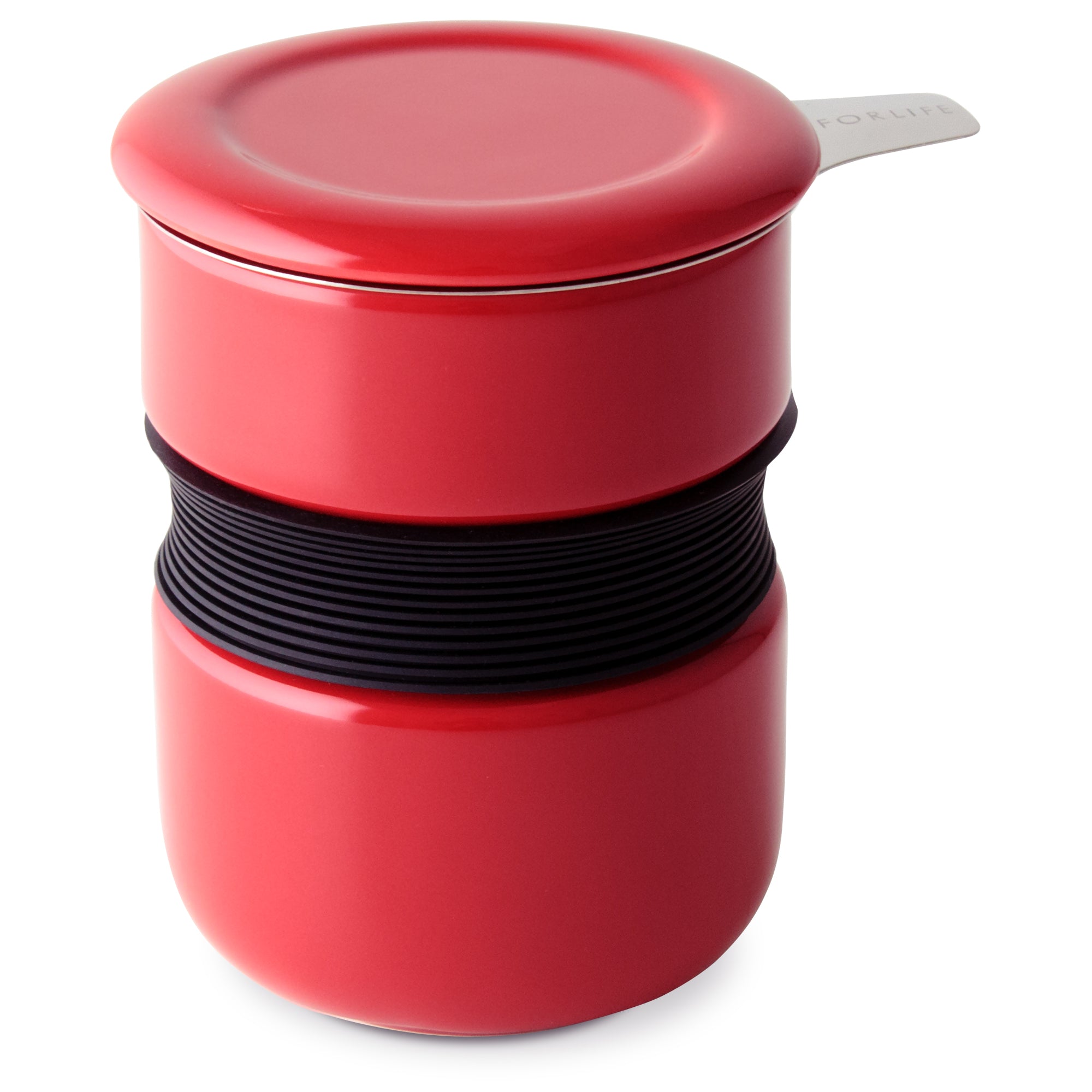 Curve Asian Style Tea Cupwith Infuser & Lid 12 oz. – FORLIFE Design