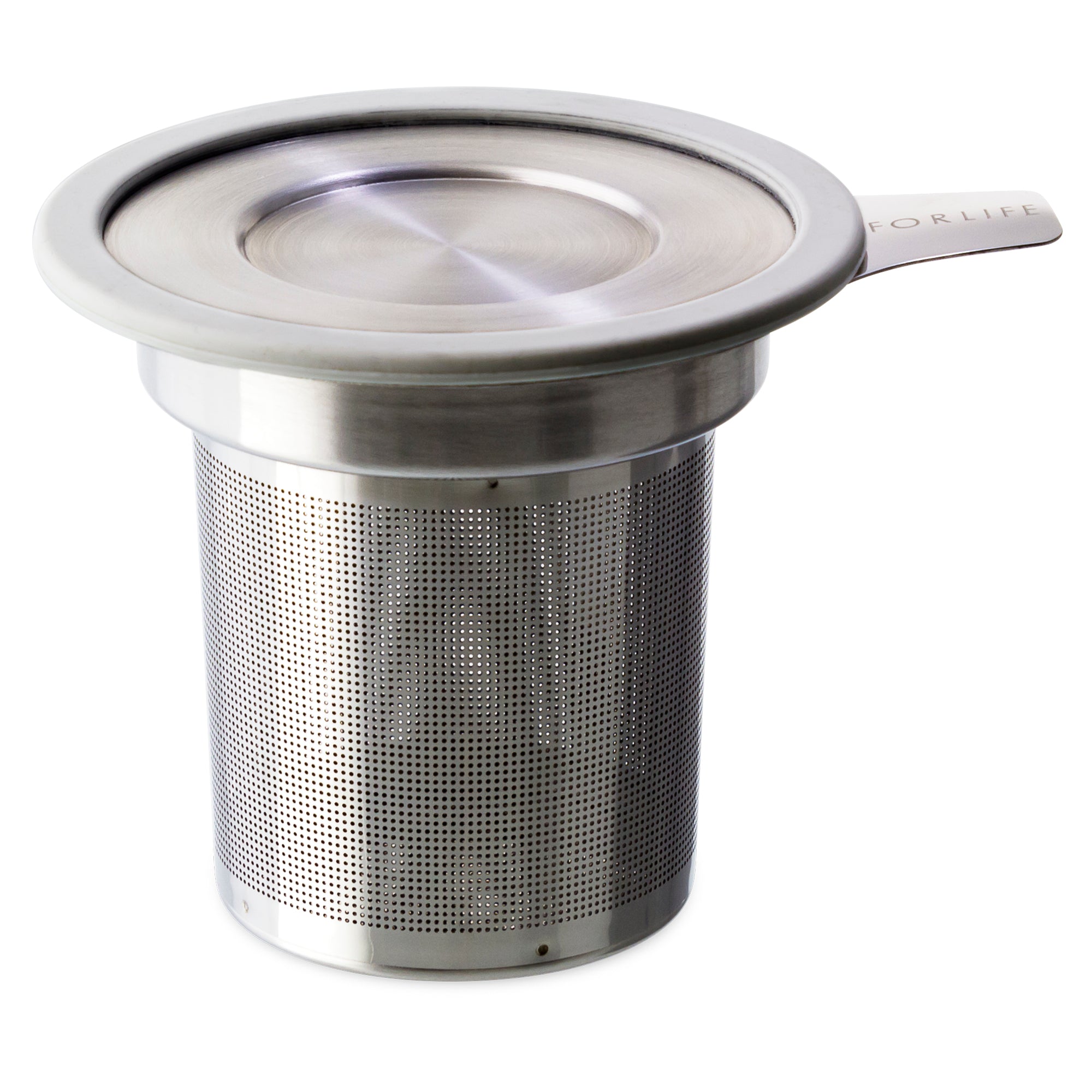 Brew-in-Mug Extra-fine Tea Infuser<br>with Lid