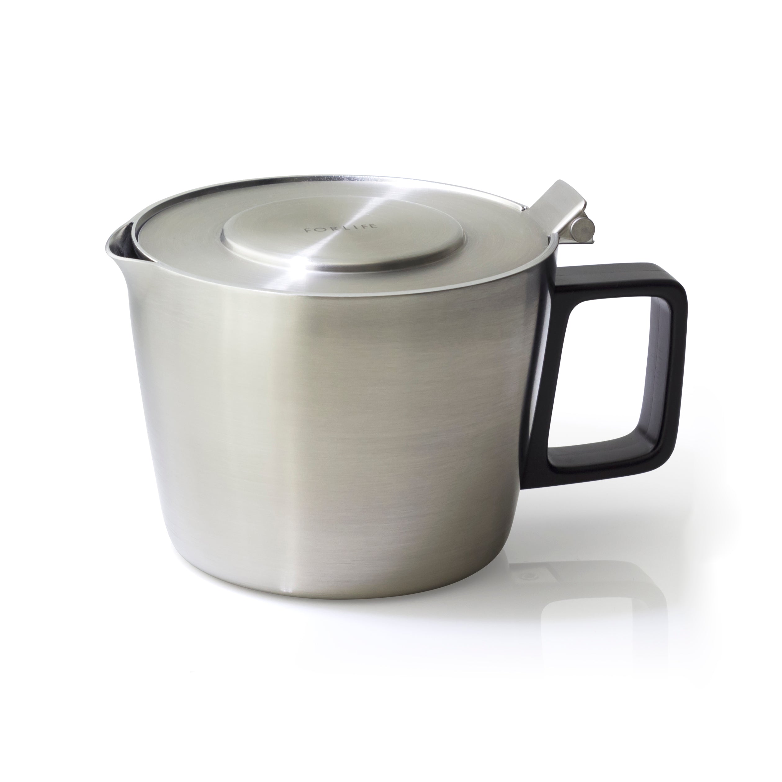 Hospitality Stainless Steel Teapot with Built in Strainer 14 oz.