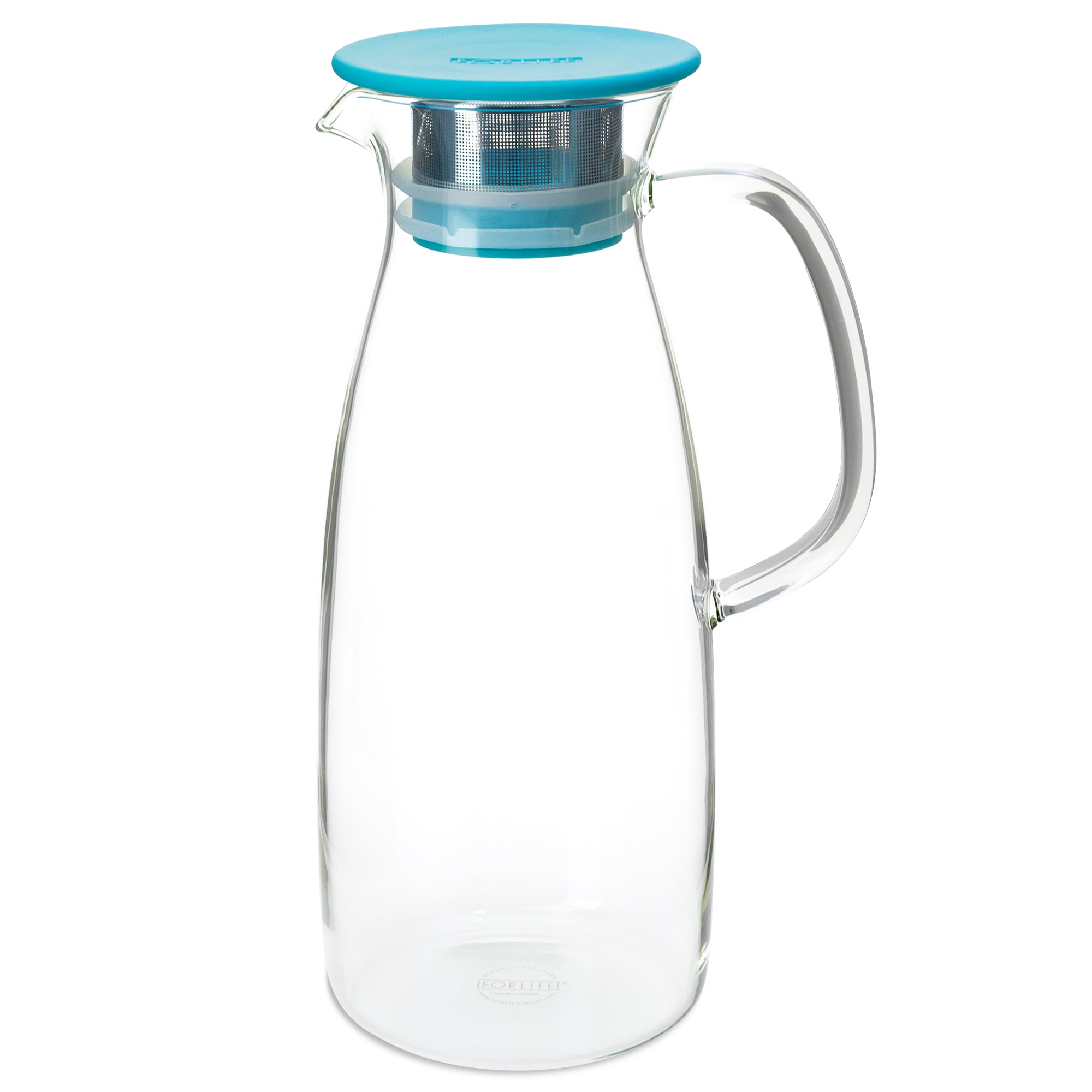 FORLIFE 838-A-ICE Flask Glass Iced Jug Tea Pitcher, 64 oz