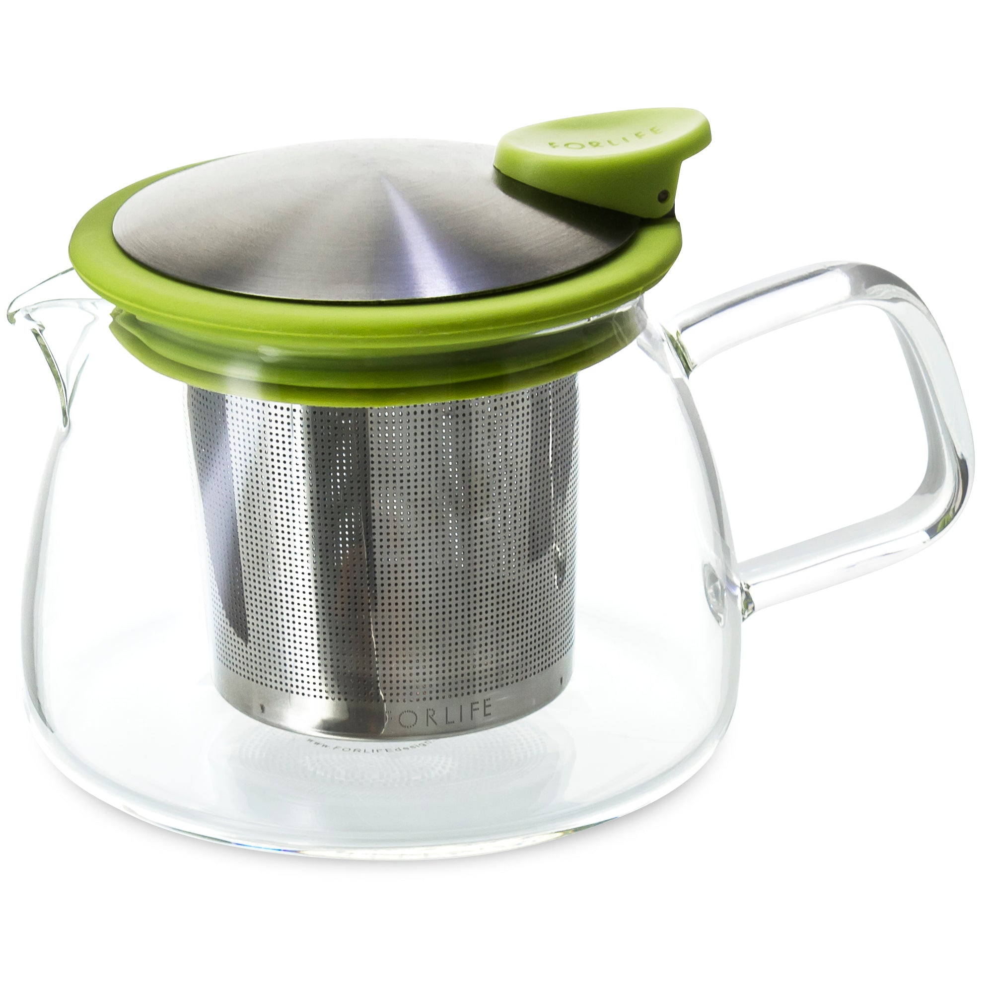 Bell Glass Teapot with Basket Infuser<br>14 oz.