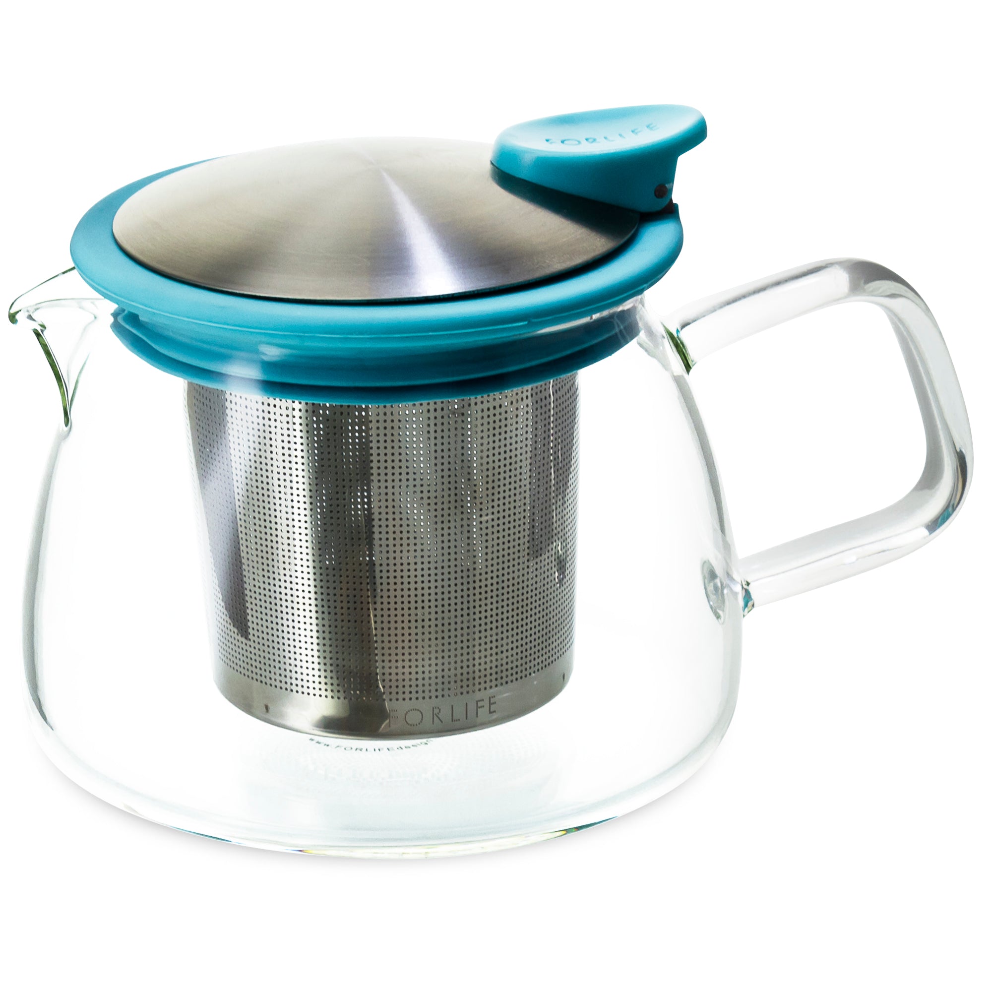 Bell Glass Teapot with Basket Infuser<br>14 oz.
