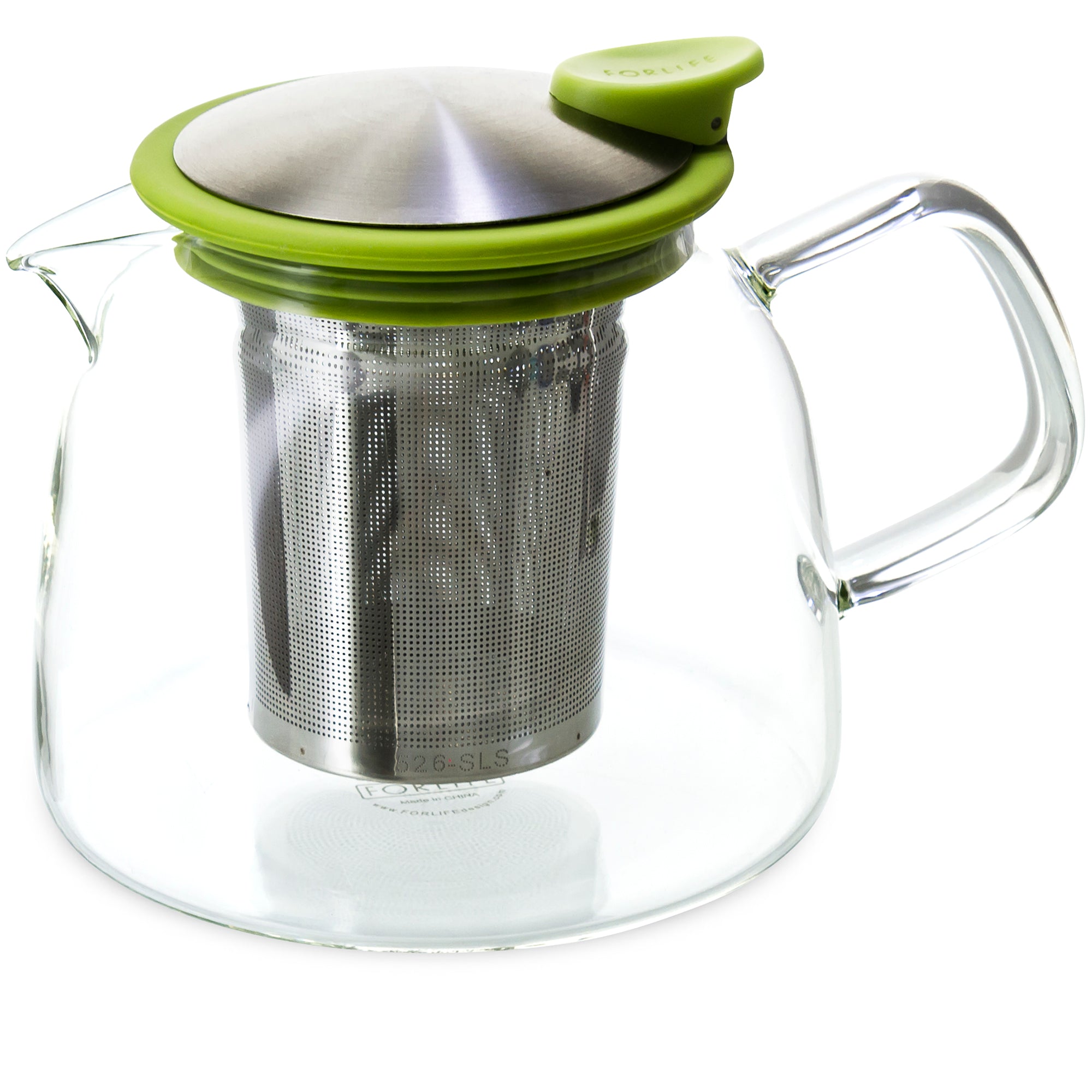 Bell Glass Teapot with Basket Infuser<br>24 oz.