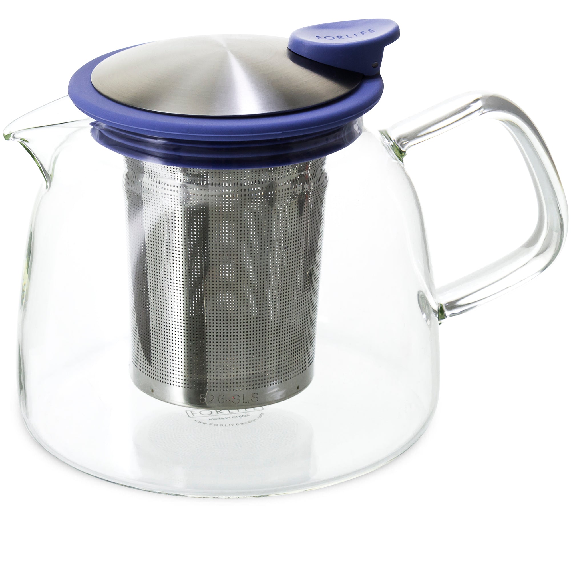 Bell Glass Teapot with Basket Infuser<br>24 oz.