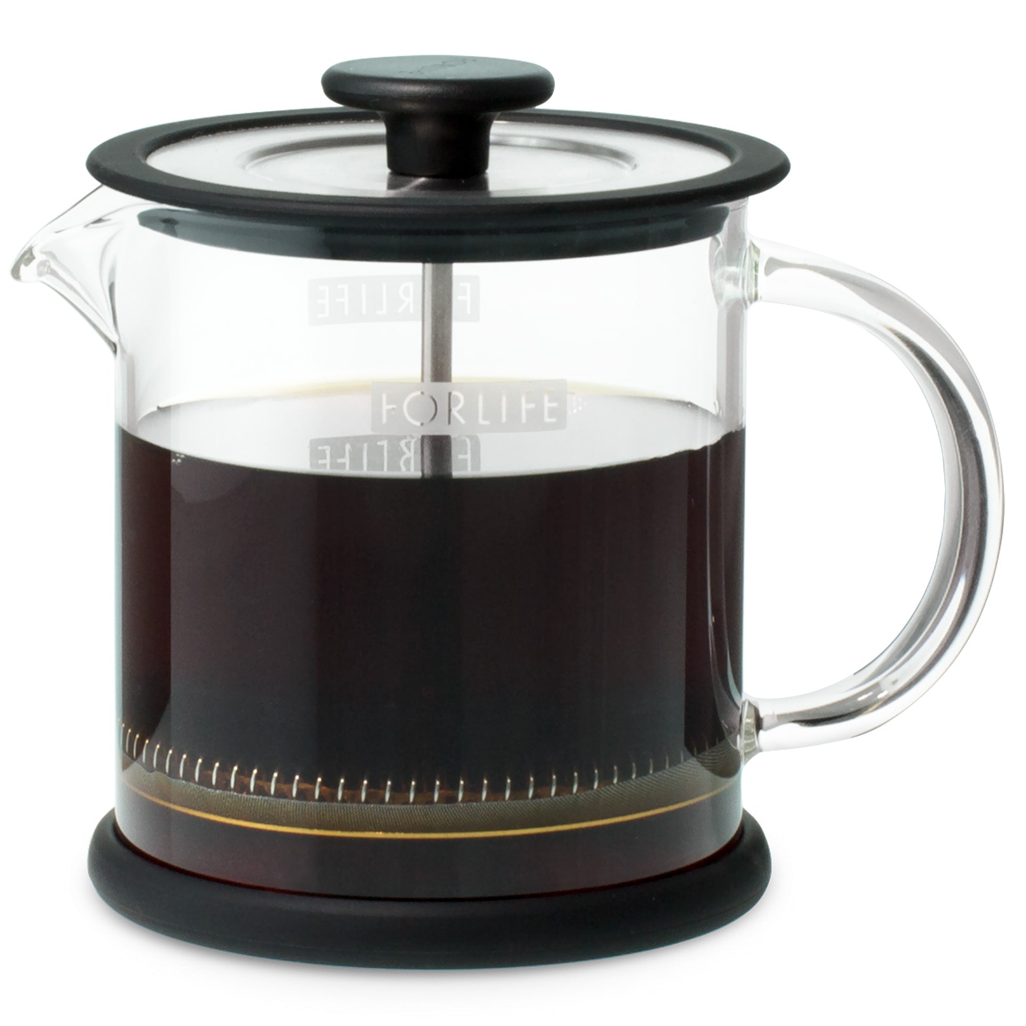 FORLIFE Design Cafe Style Small Glass Coffee / Tea Press 16 oz