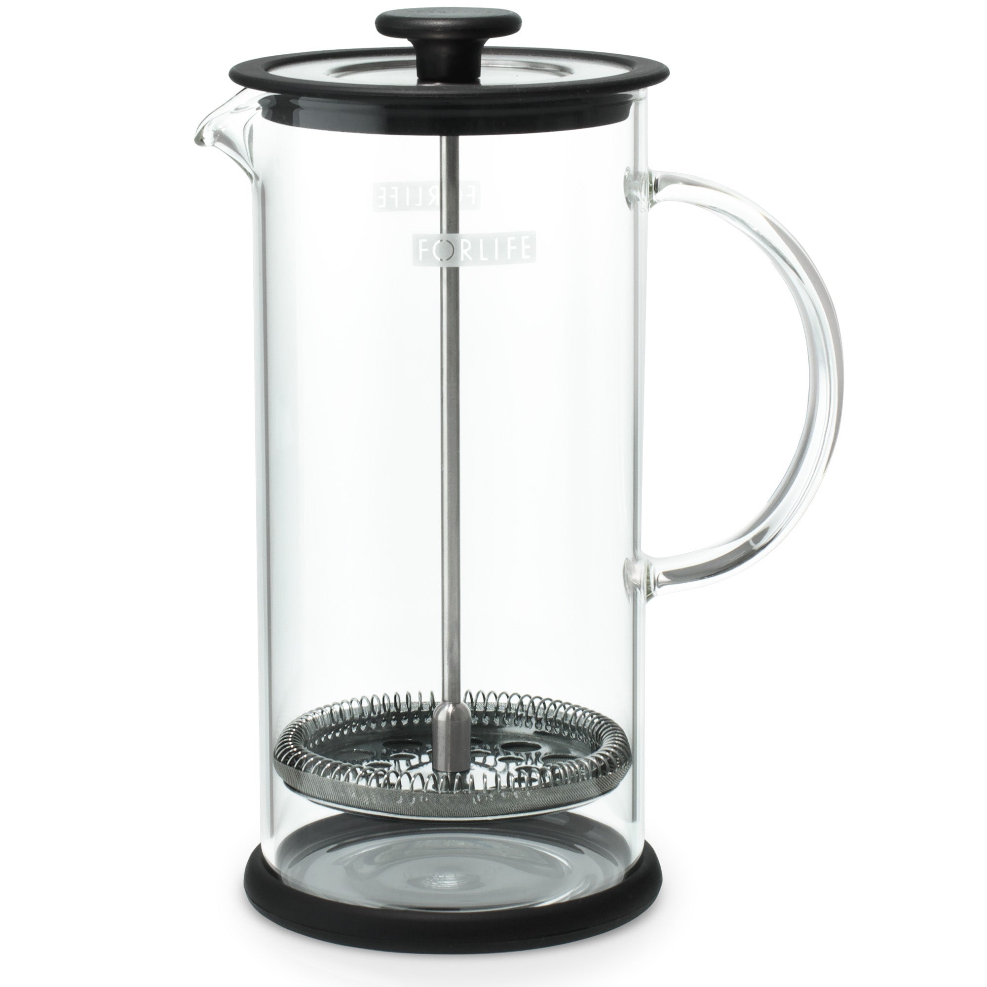 French Press Coffee Maker Glass Stainless Steel Large 32 oz.