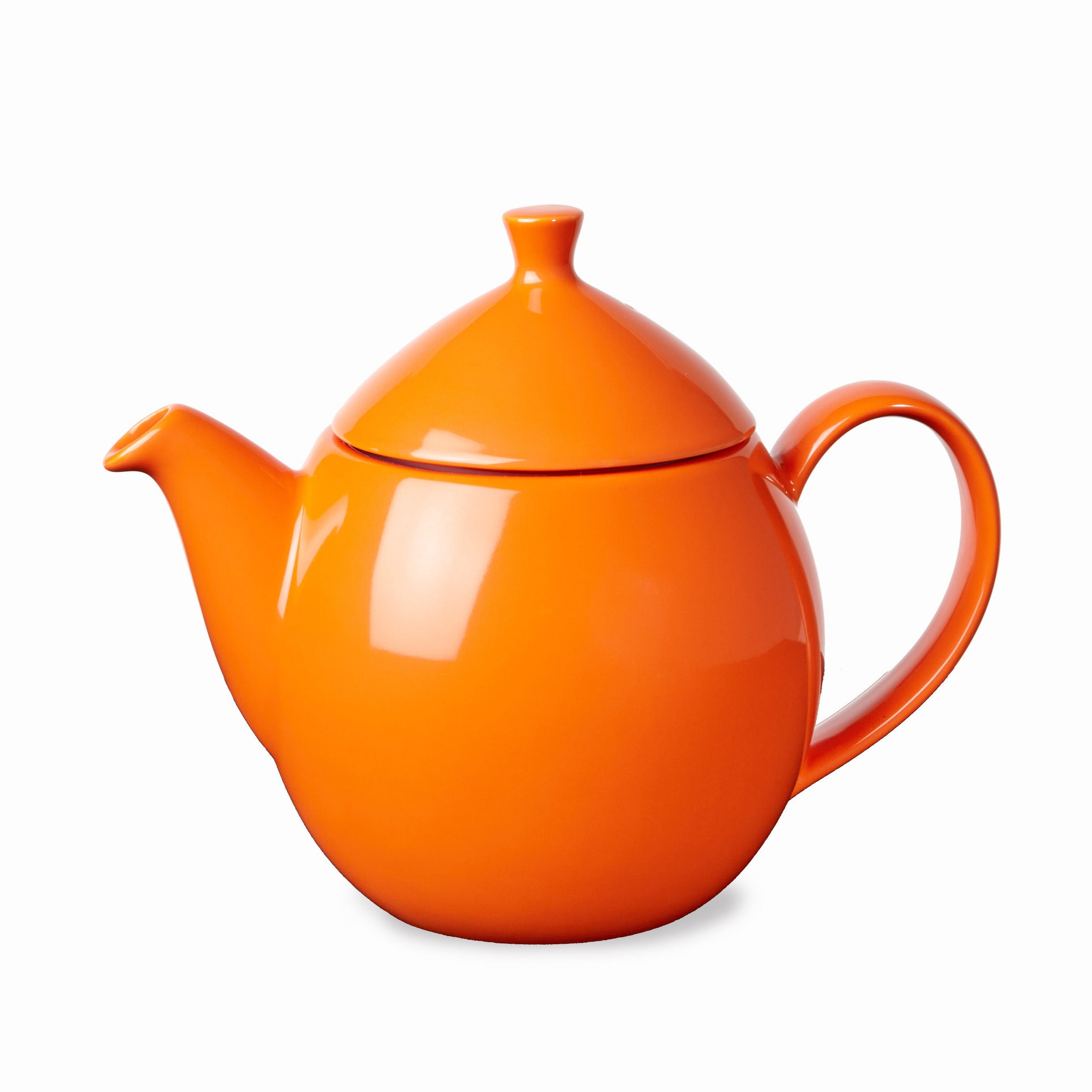 New Dew Teapot with Basket Infuser 14oz  Glossy Colors
