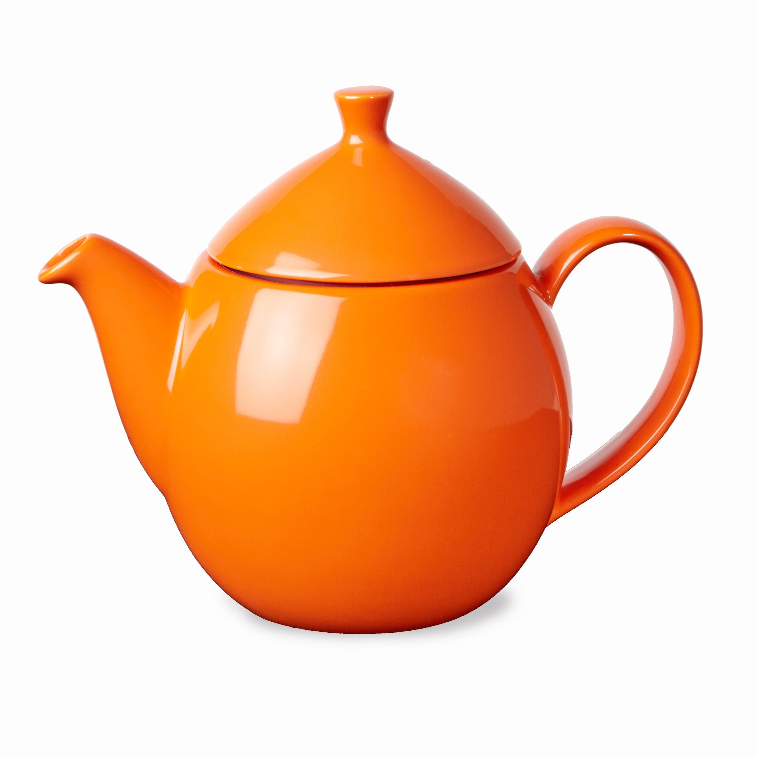 New Dew Teapot with Basket Infuser 14oz  Glossy Colors